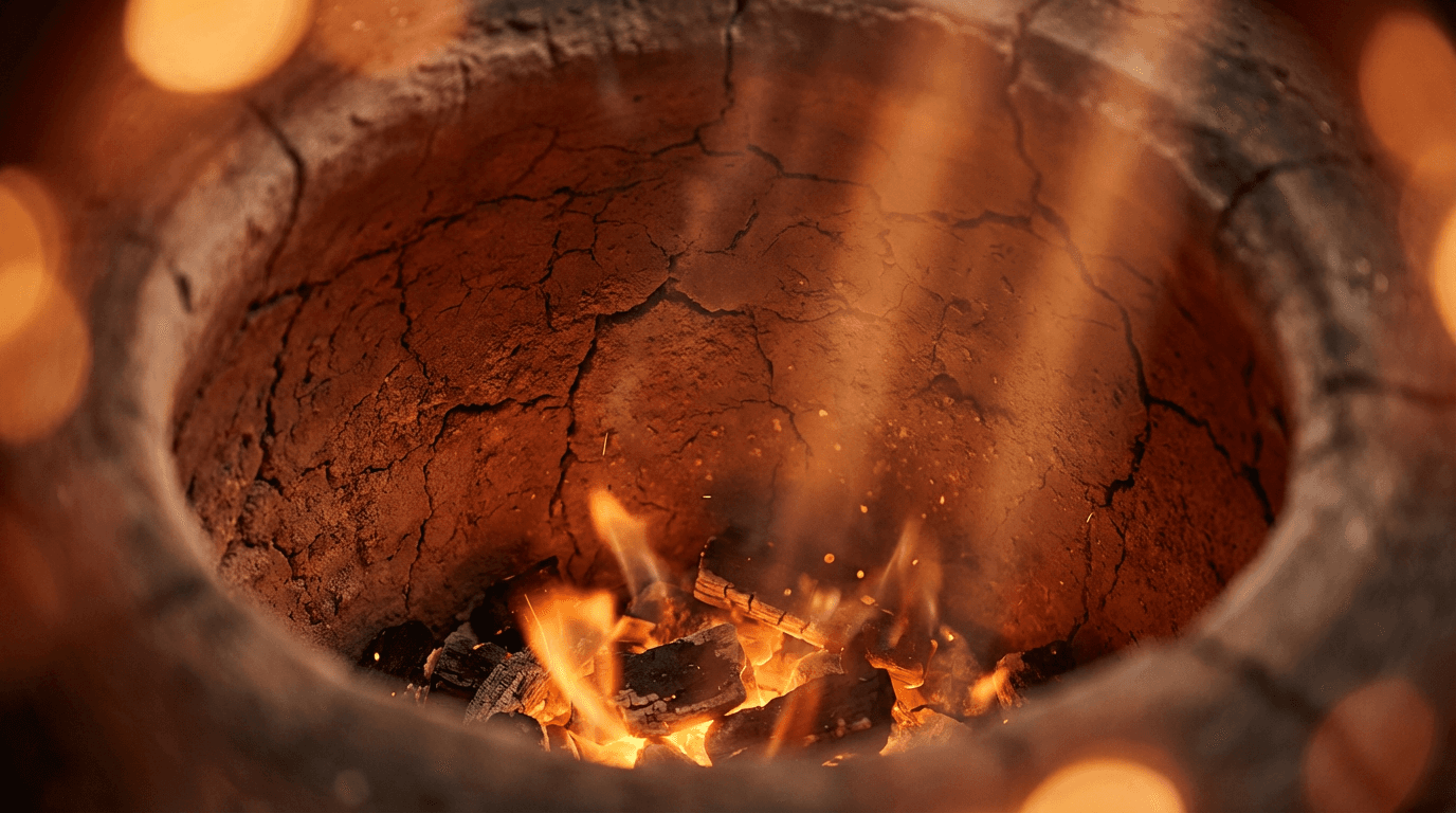 Tandoor oven with char-grilled tikka